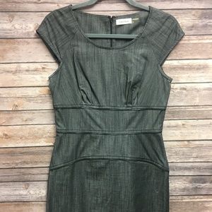 Gray Jean Like Zippered Calvin Klein Dress